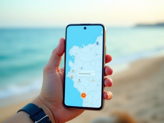 Smartphone mockup displaying the Citizen Science platform's user interface with a map of the Caspian Sea and data points.